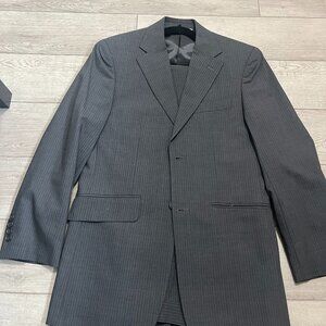Wilke-Rodriguez 36S 2PC Suit Blazer Men Wool Blend Pants 36S x 29 Gray